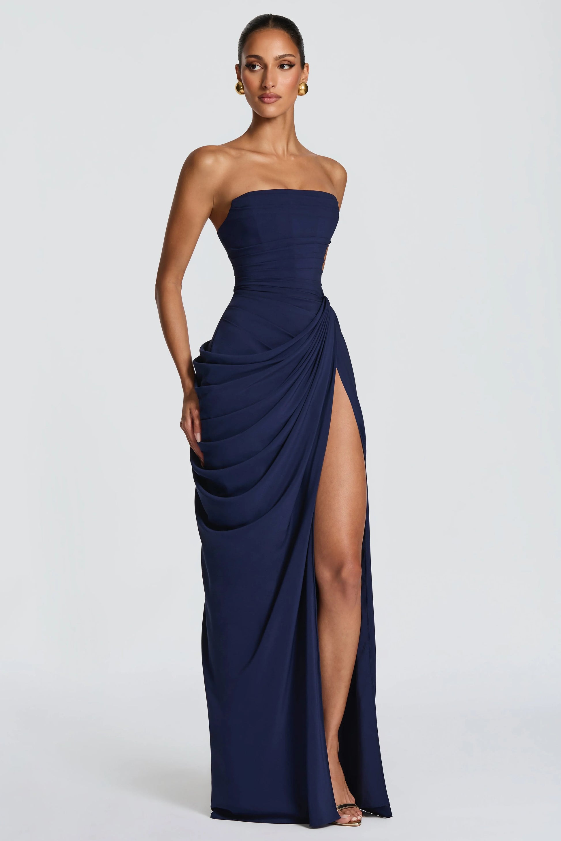 Marine Robe Longue — Bleu Marine
