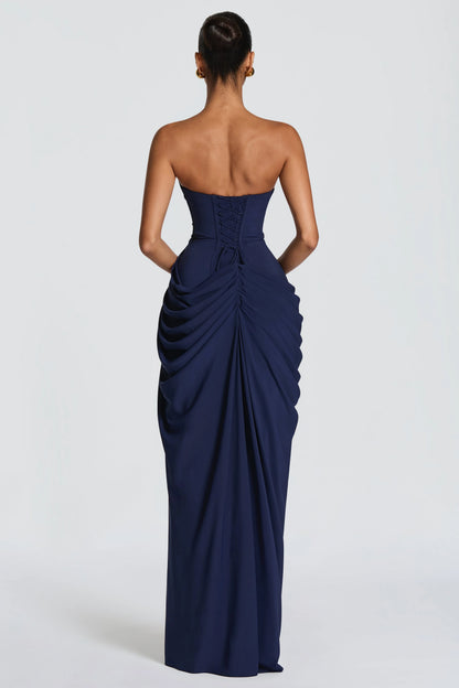 Marine Robe Longue — Bleu Marine