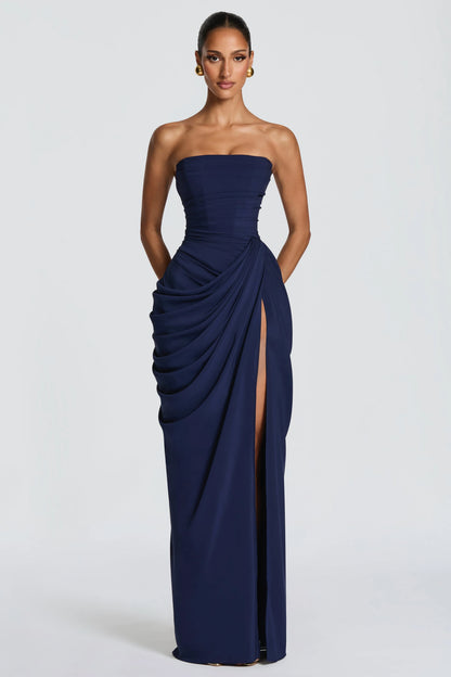 Marine Robe Longue — Bleu Marine