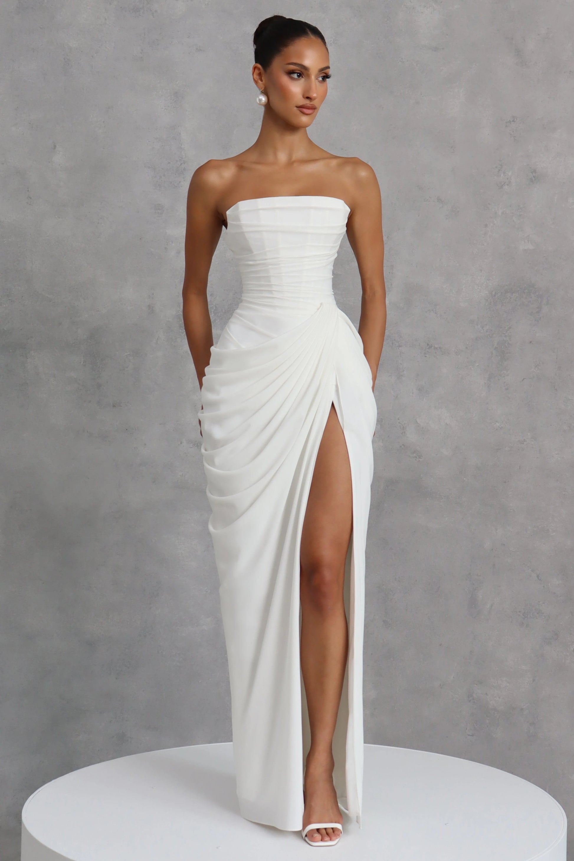 Marine Robe Longue — Ivoire