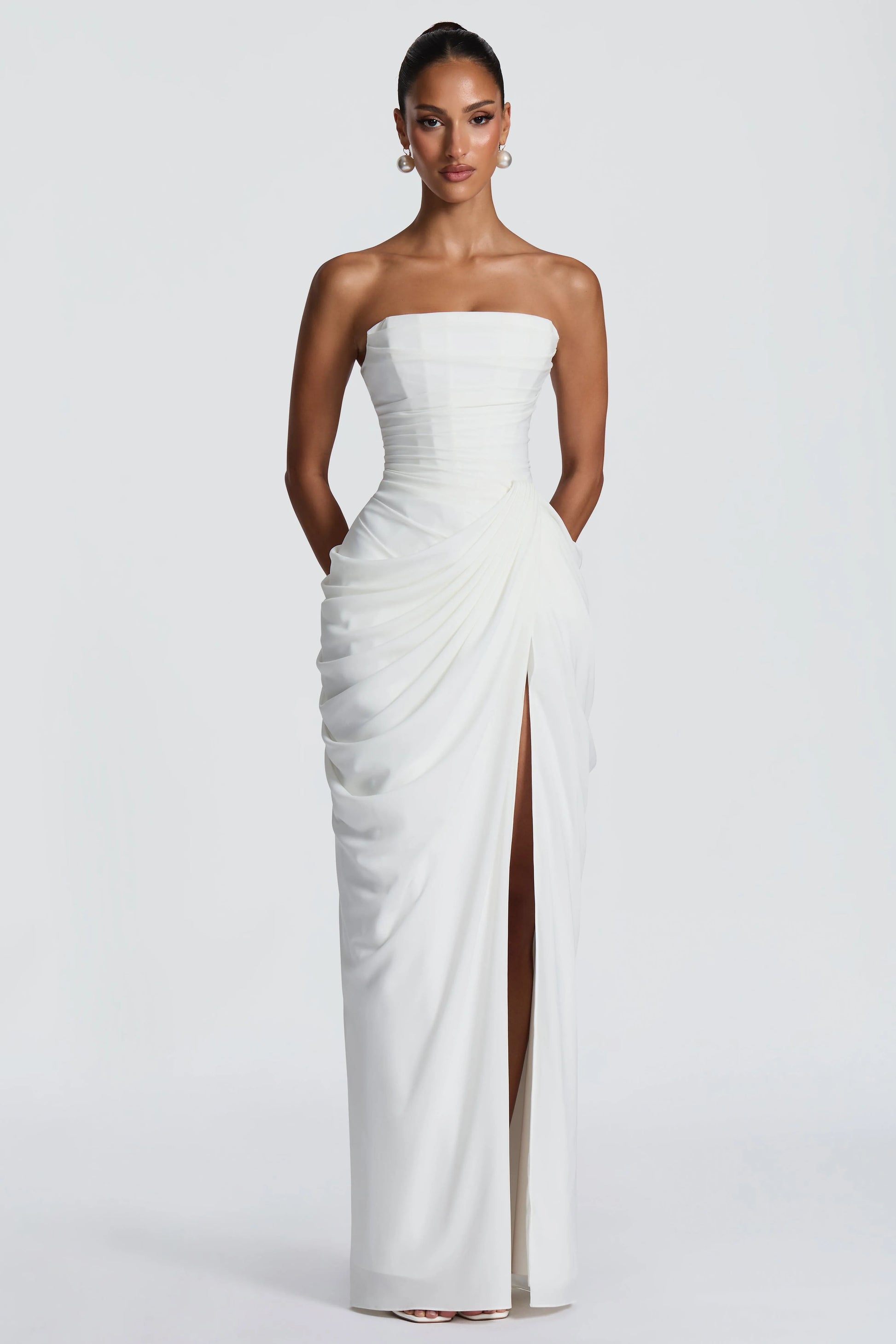 Marine Robe Longue — Ivoire