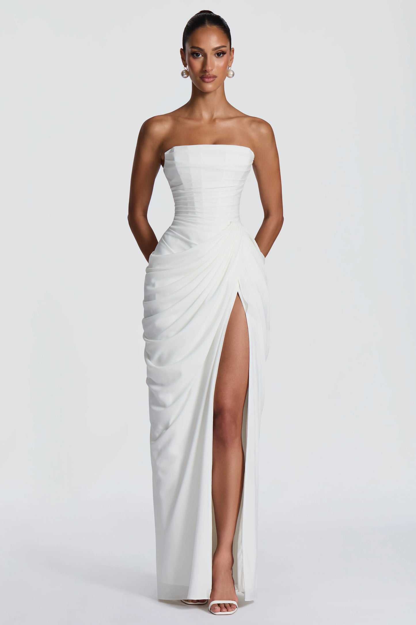 Marine Robe Longue — Ivoire