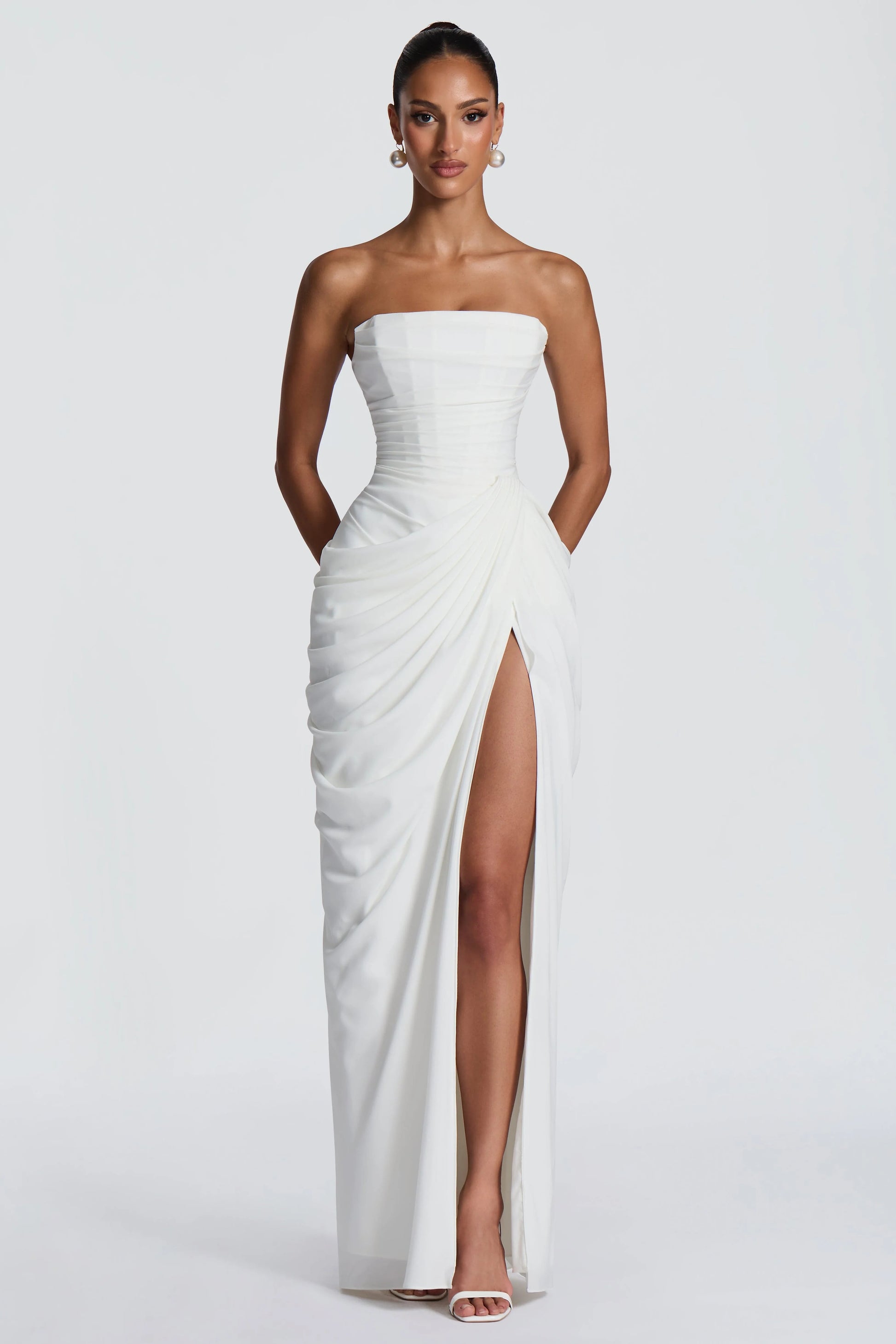 Marine Robe Longue — Ivoire