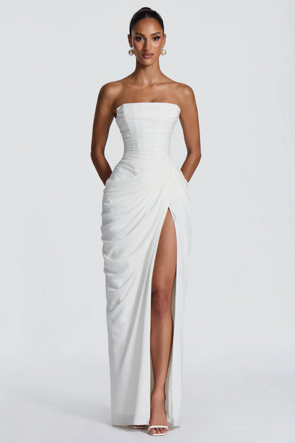 Marine Robe Longue — Ivoire