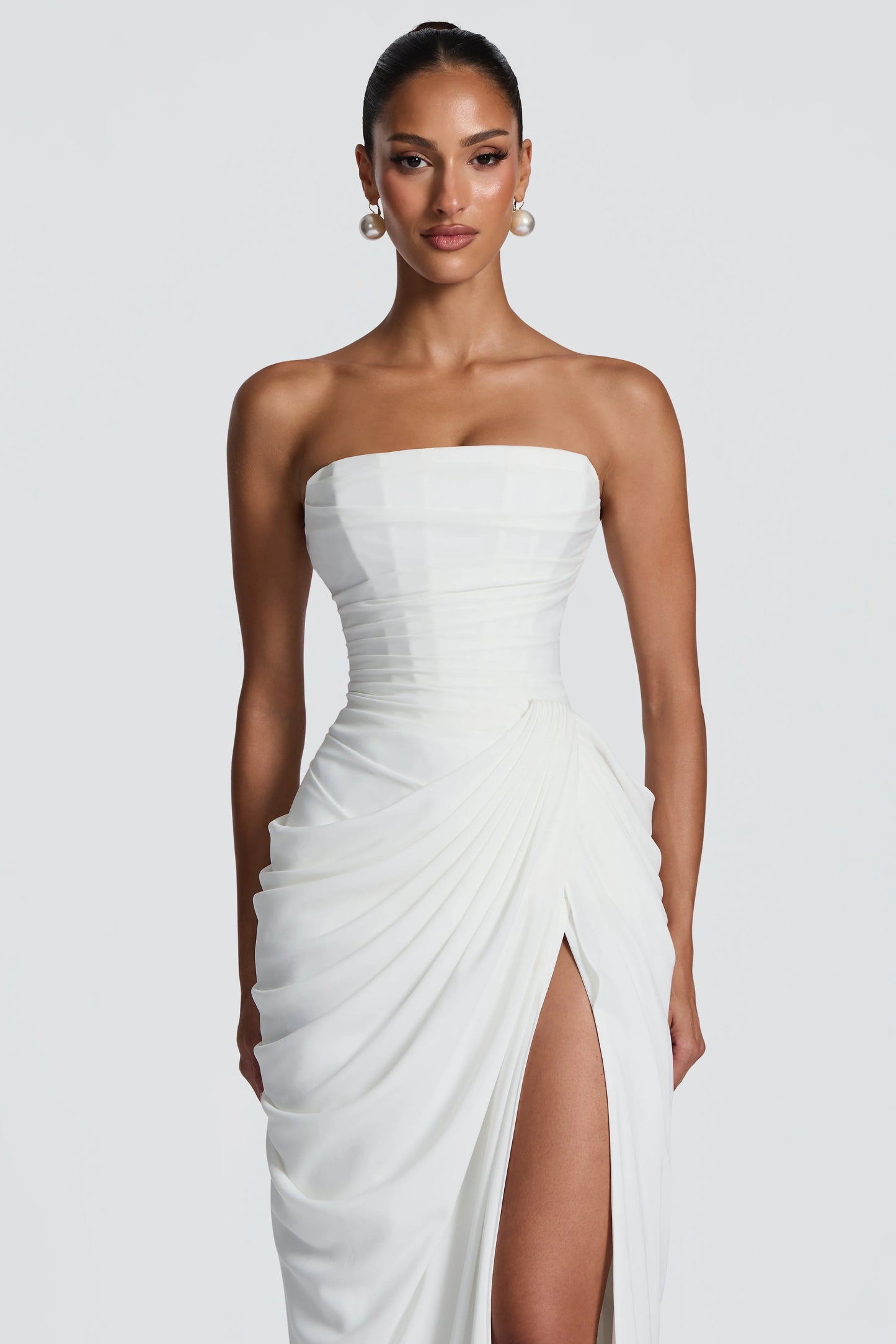Marine Robe Longue — Ivoire