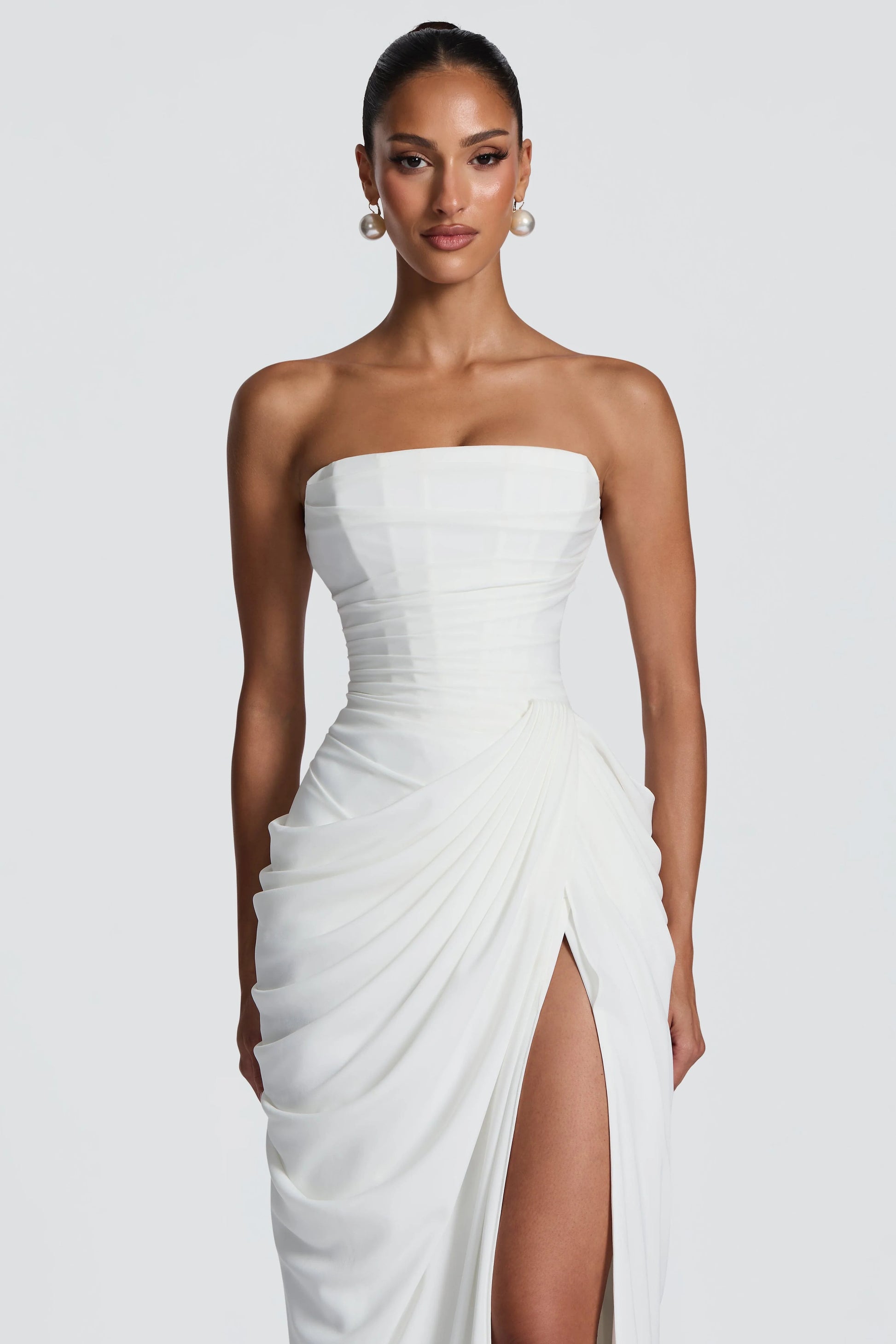 Marine Robe Longue — Ivoire