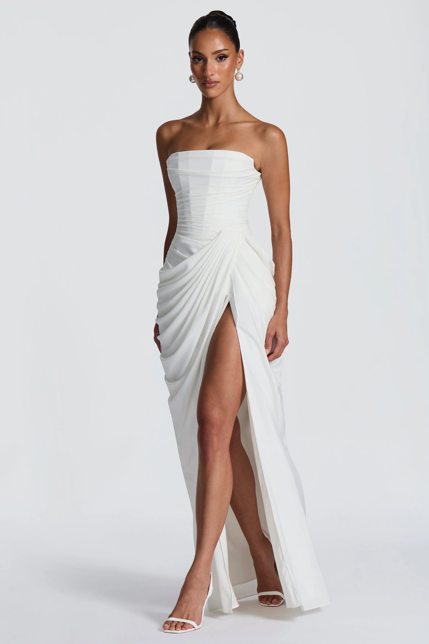 Marine Robe Longue — Ivoire