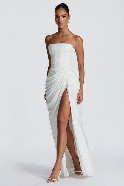 Marine Robe Longue — Ivoire