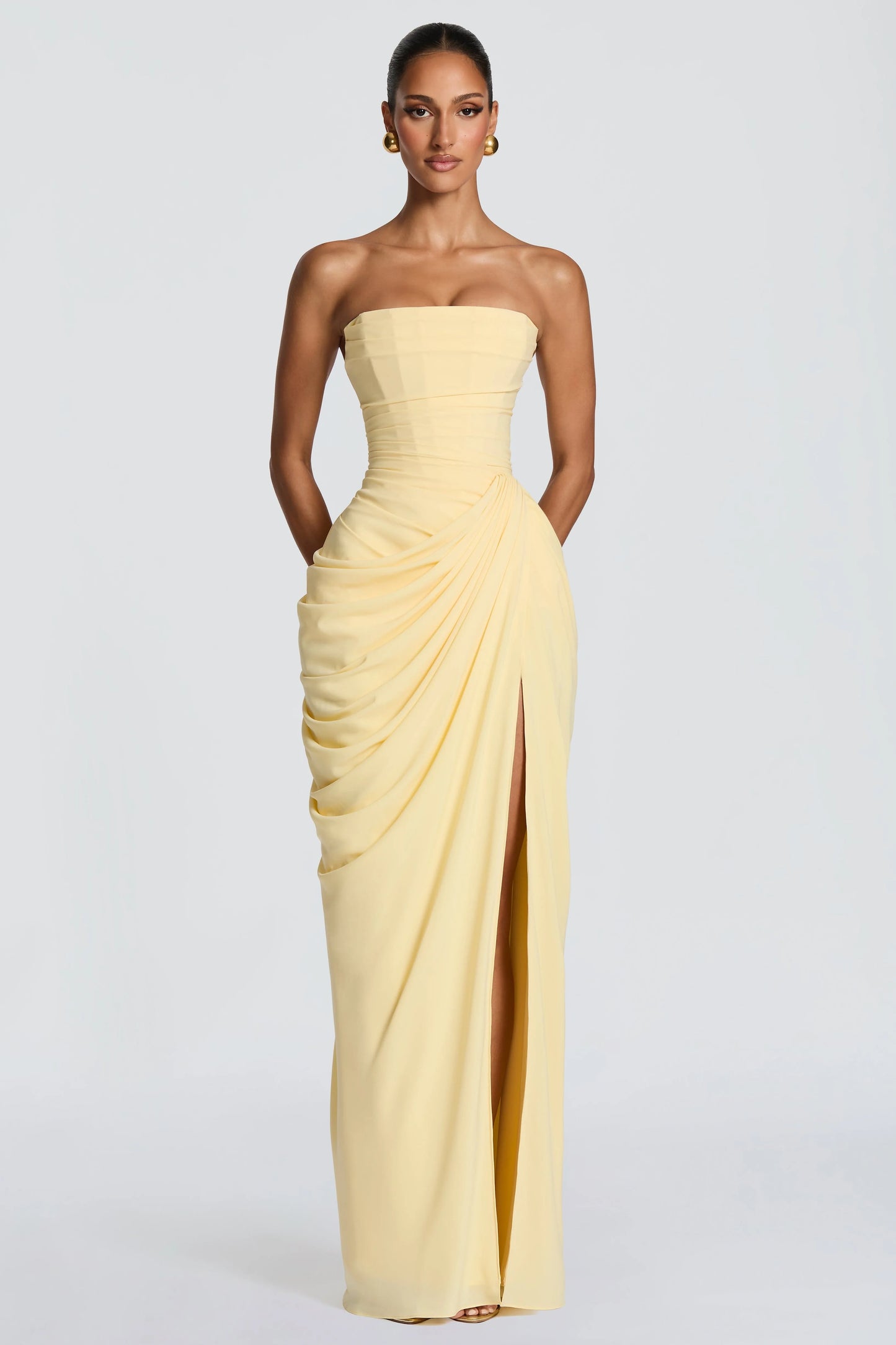 Marine Robe Longue — Jaune