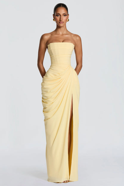 Marine Robe Longue — Jaune