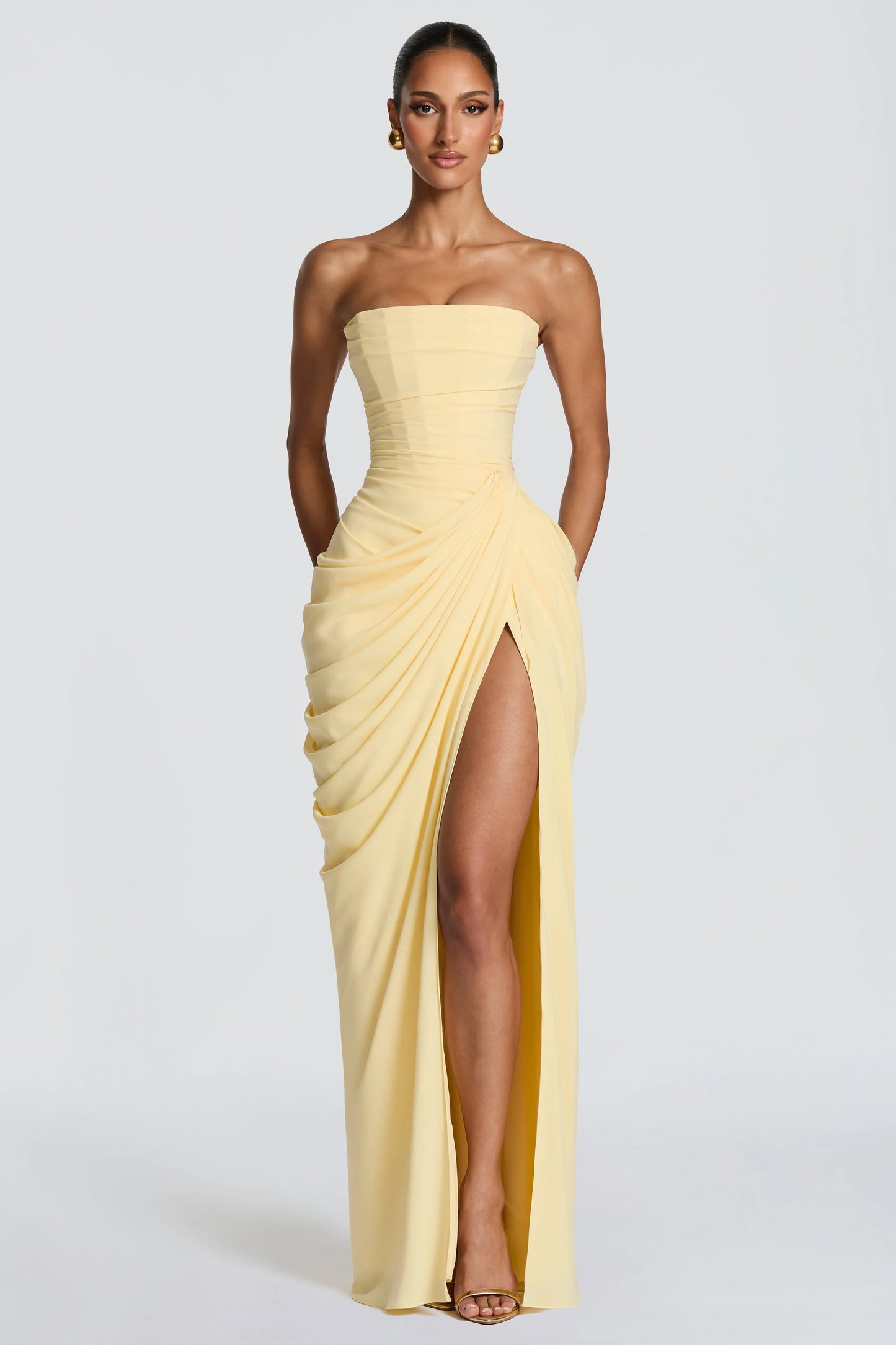 Marine Robe Longue — Jaune