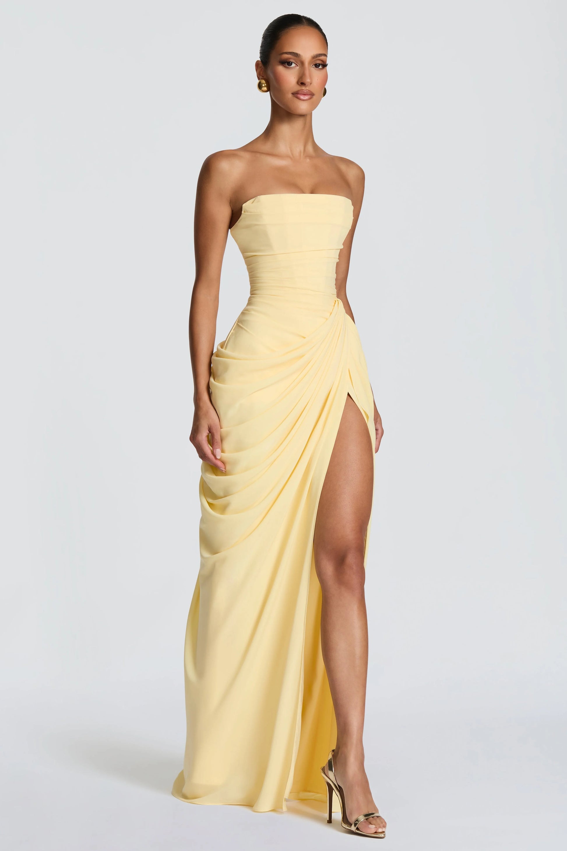 Marine Robe Longue — Jaune