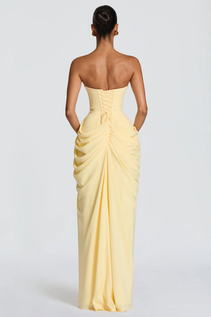 Marine Robe Longue — Jaune
