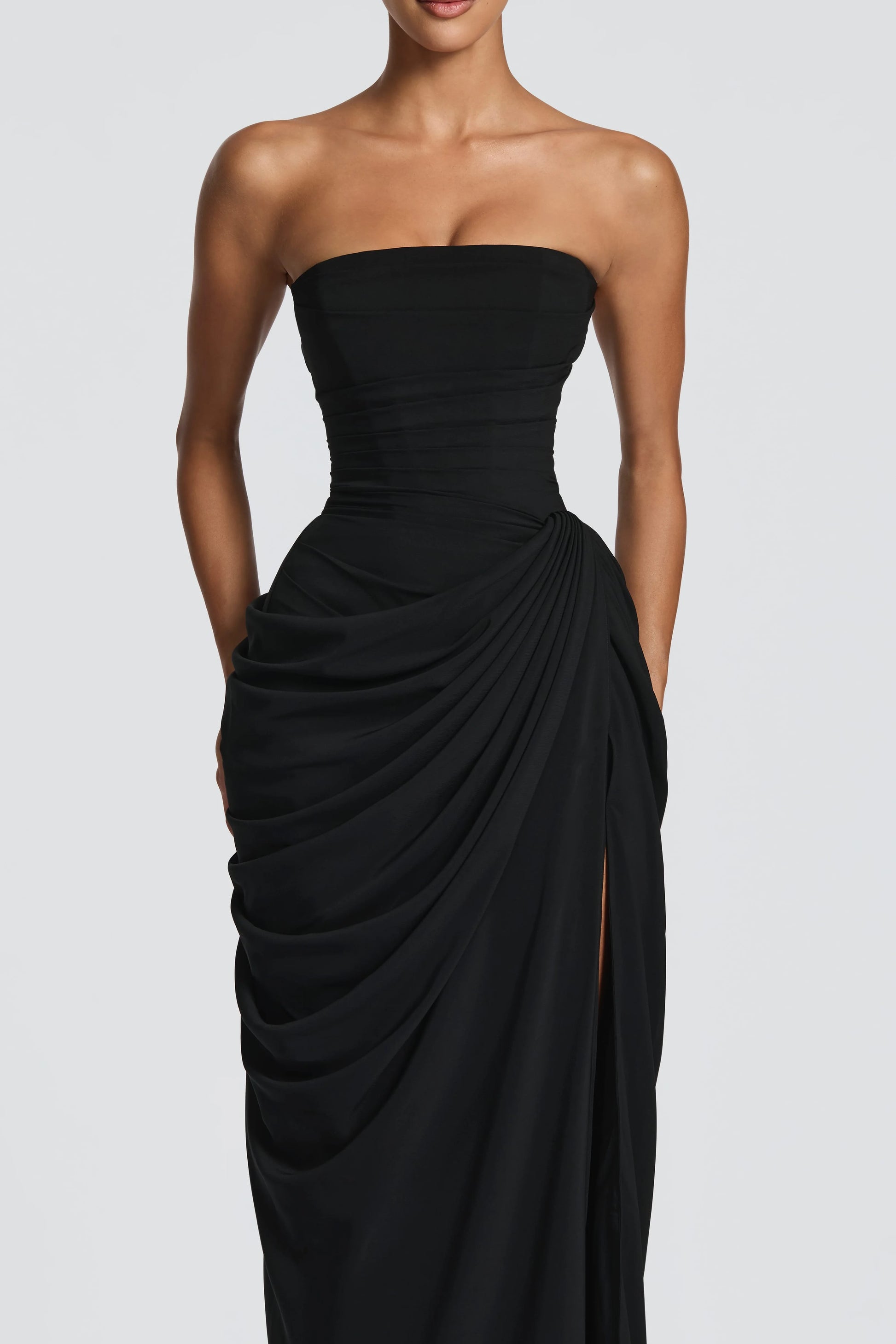 Marine Robe Longue — Noir