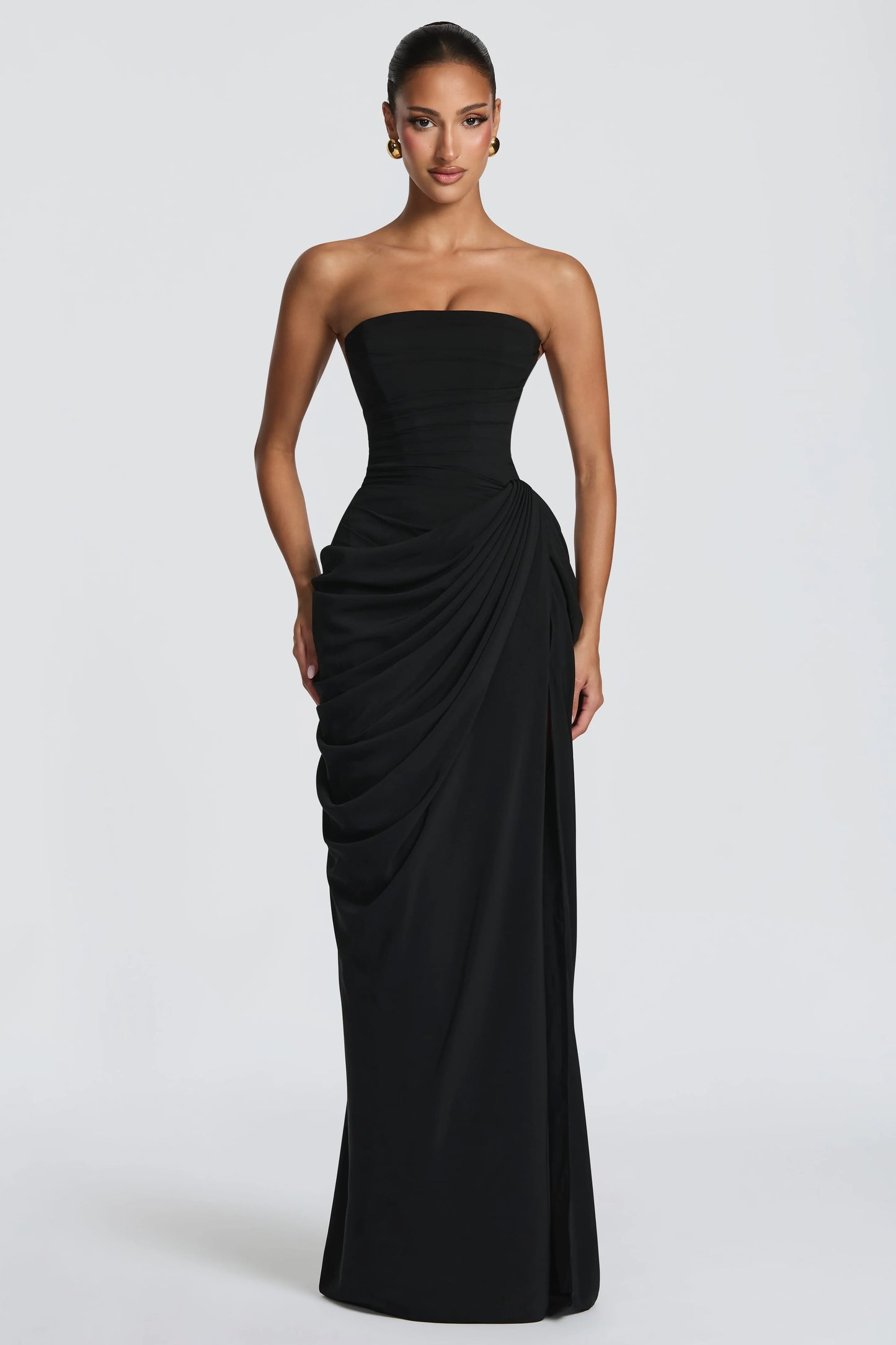 Marine Robe Longue — Noir