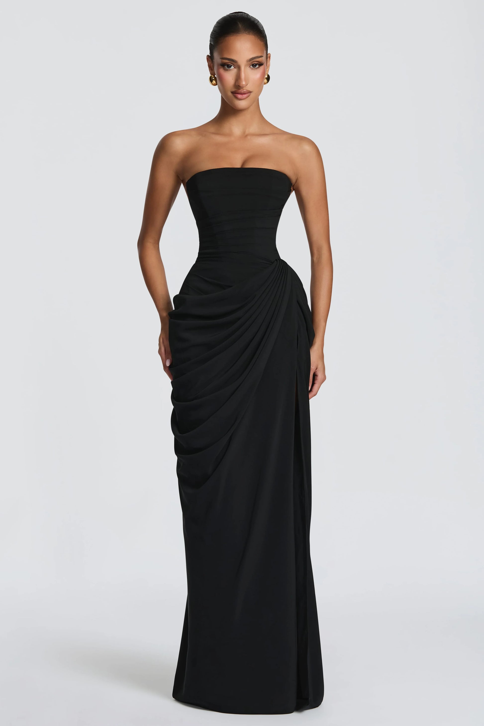 Marine Robe Longue — Noir