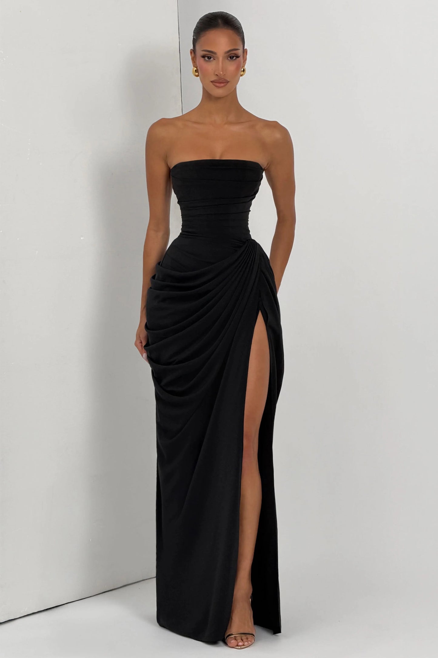 Marine Robe Longue — Noir