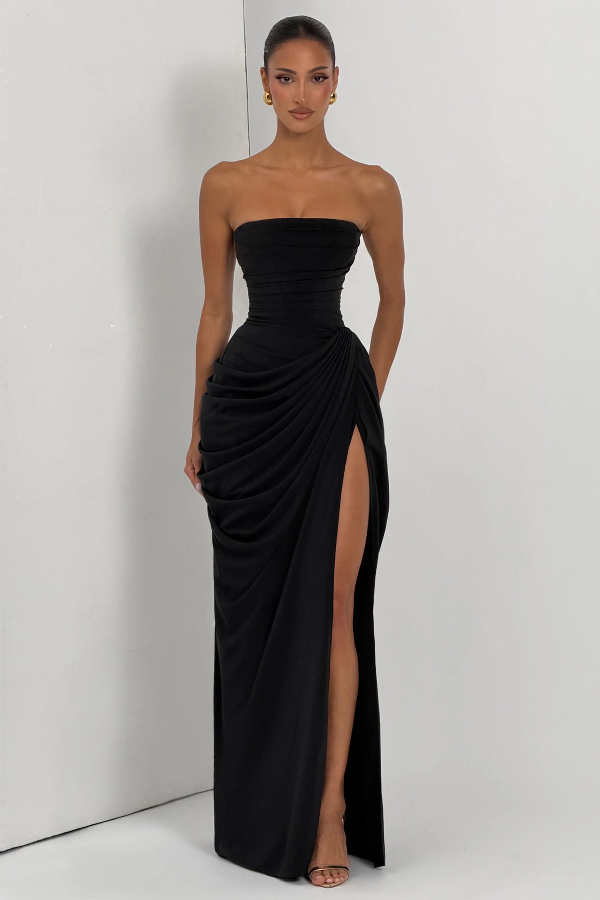 Marine Robe Longue — Noir