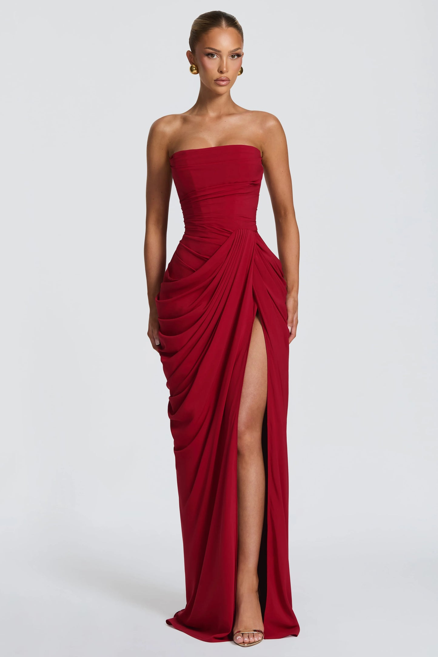 Marine Robe Longue — Rouge