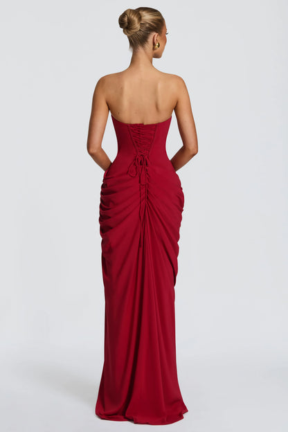 Marine Robe Longue — Rouge