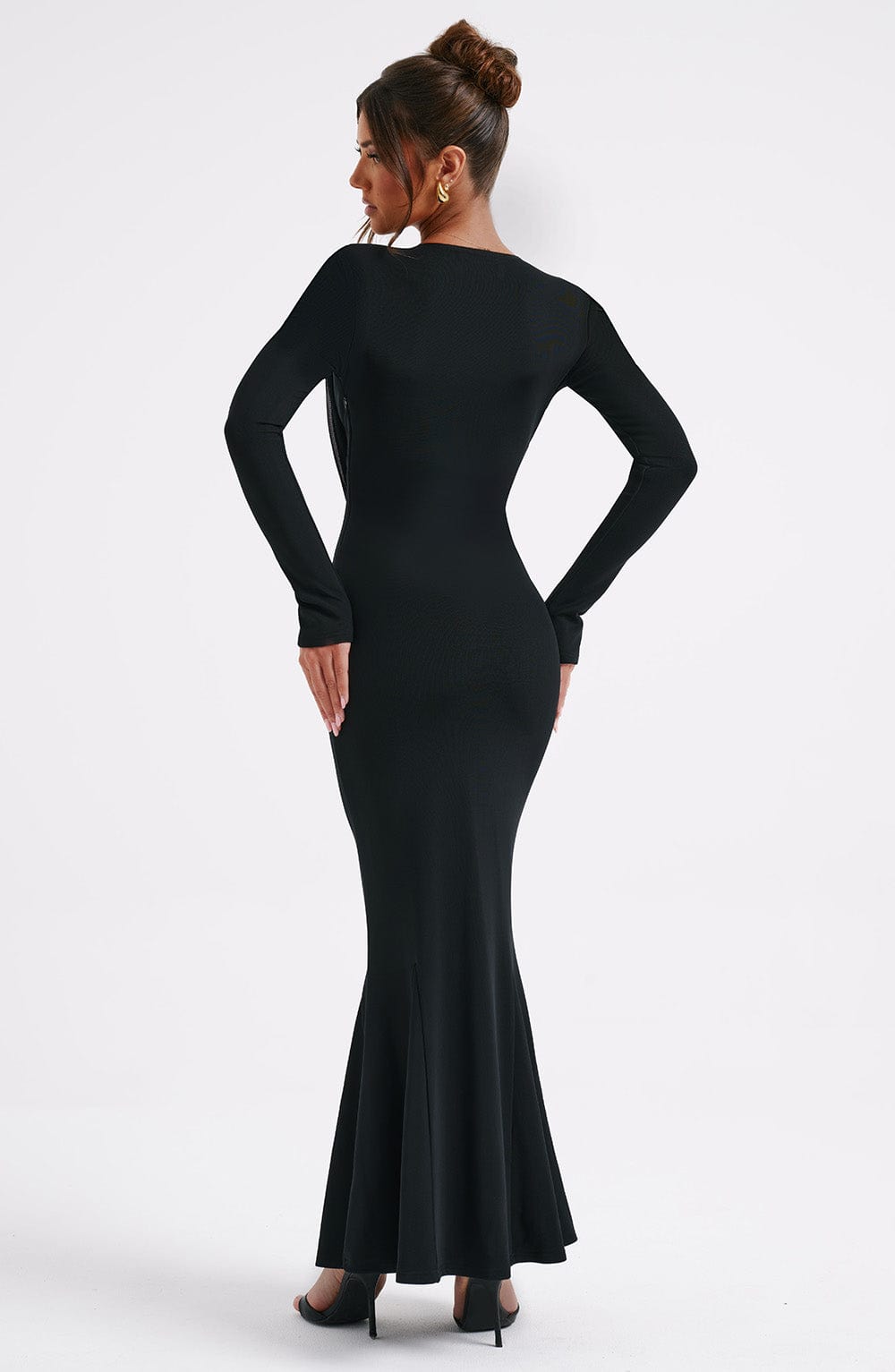 Robe longue Martina - Noir