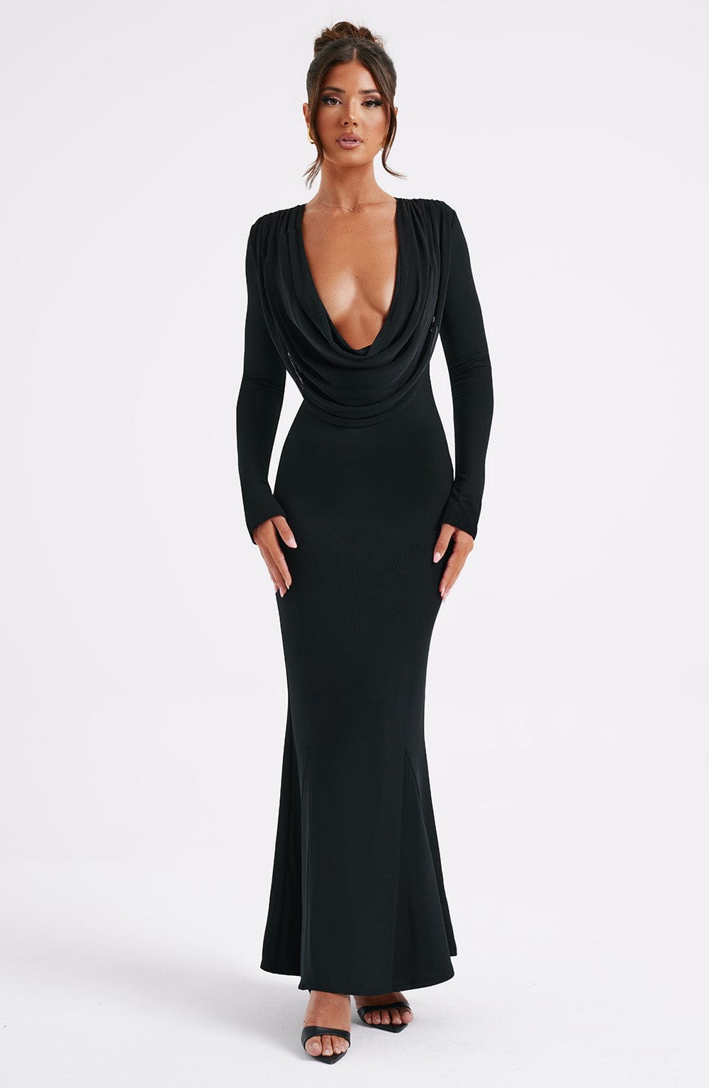 Robe longue Martina - Noir