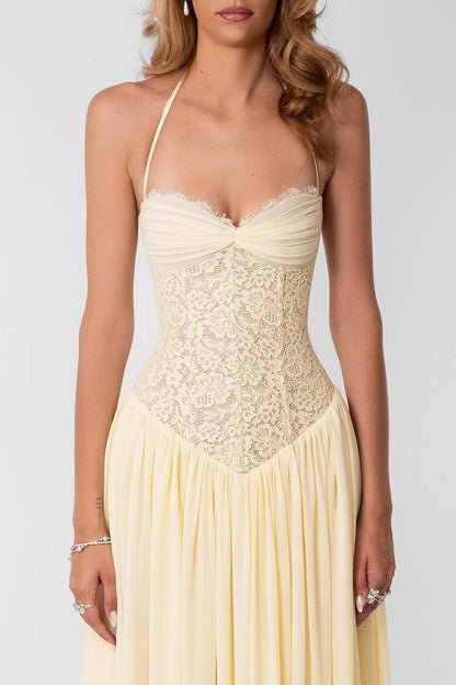 Mathilde Robe Longue — Jaune - Jaune