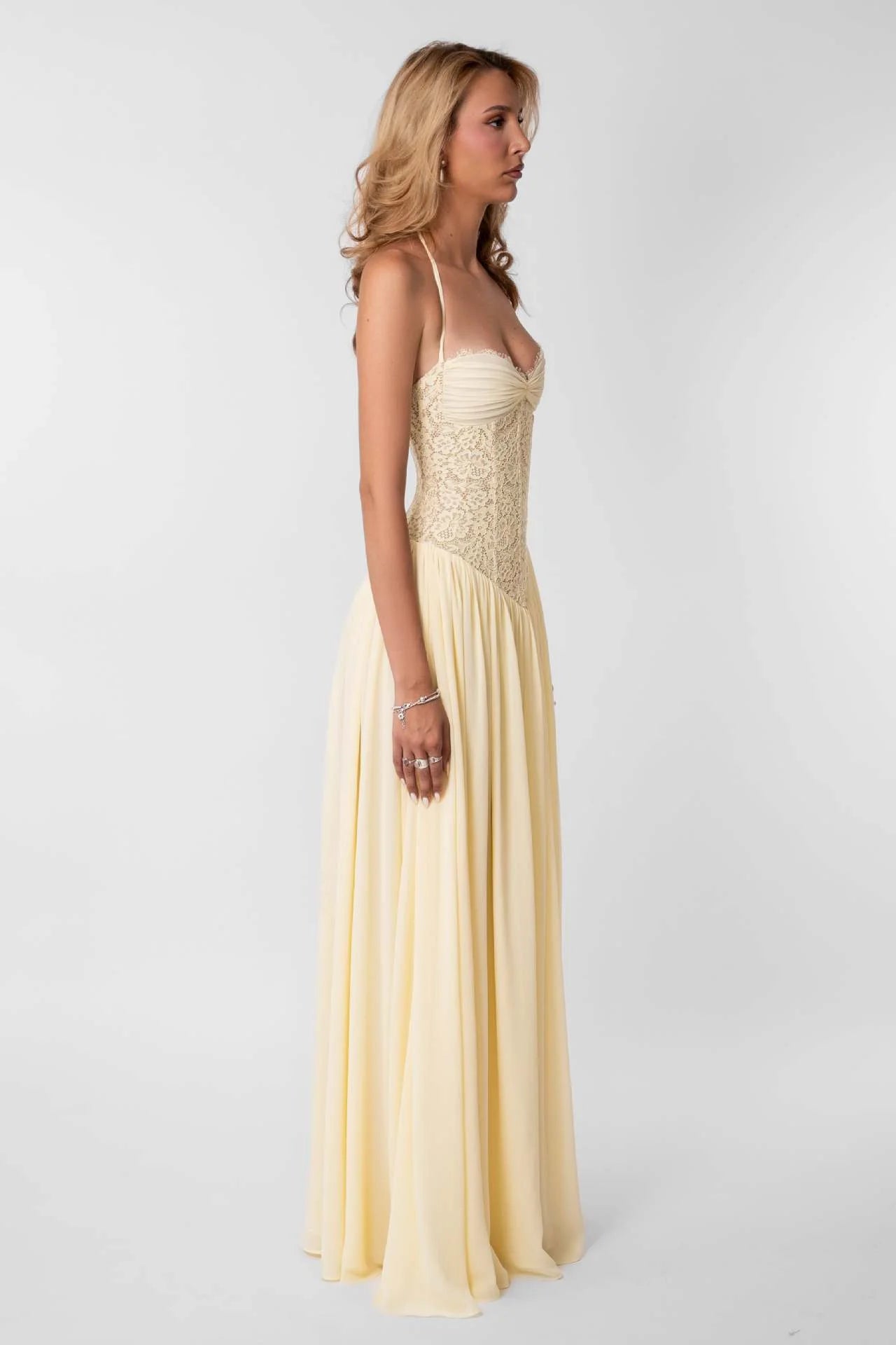 Mathilde Robe Longue — Jaune - Jaune
