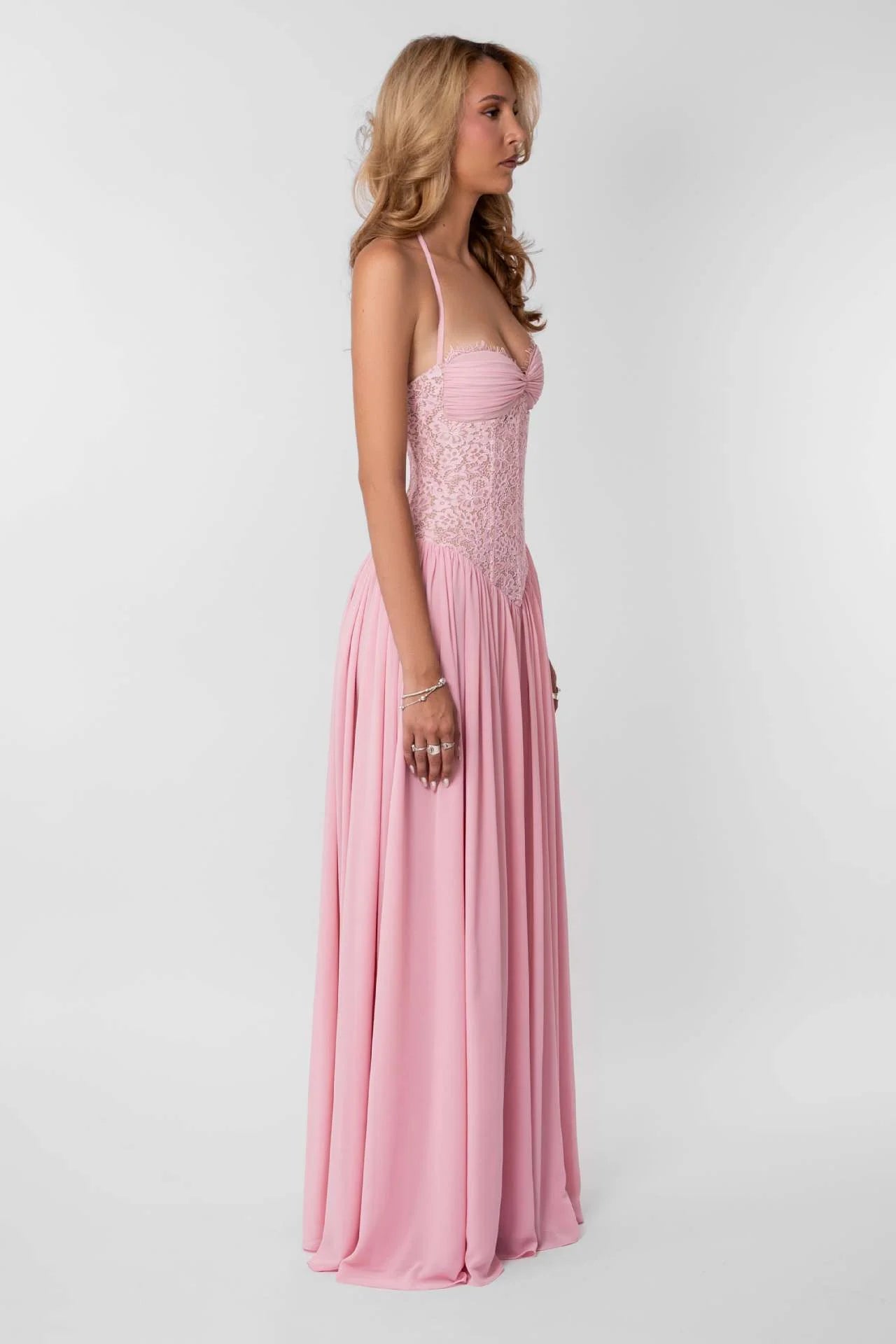 Mathilde Robe Longue — Rose - Rose