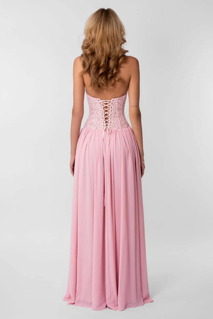 Mathilde Robe Longue — Rose - Rose
