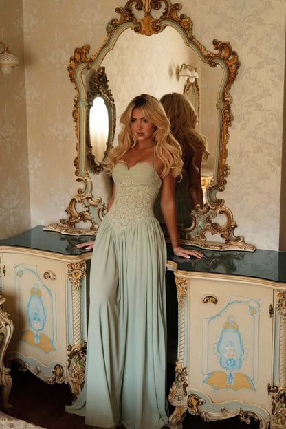 Mathilde Robe Longue — Vert - Vert