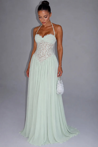Mathilde Robe Longue — Vert - Vert