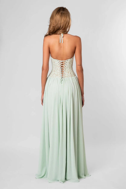 Mathilde Robe Longue — Vert - Vert