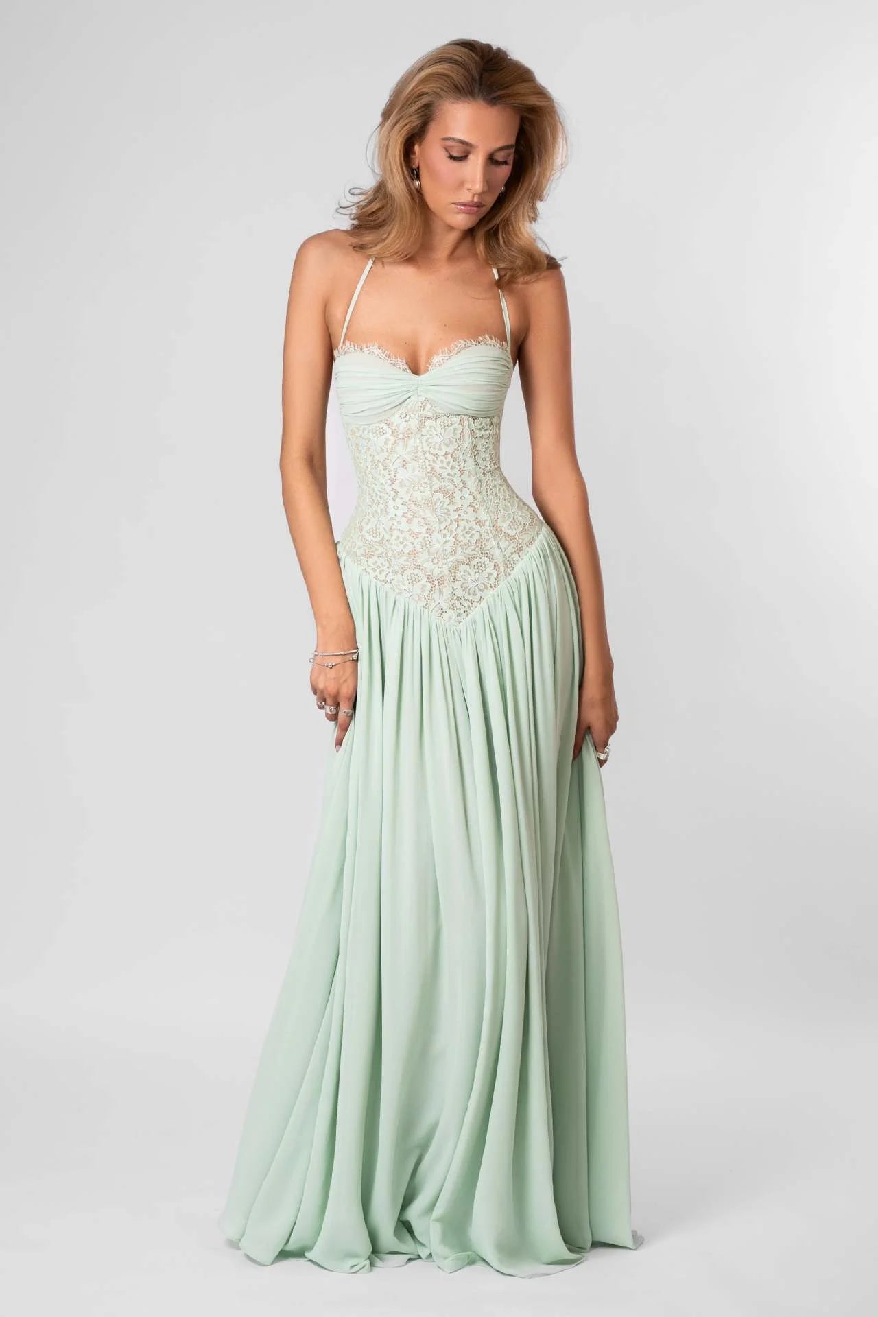 Mathilde Robe Longue — Vert - Vert
