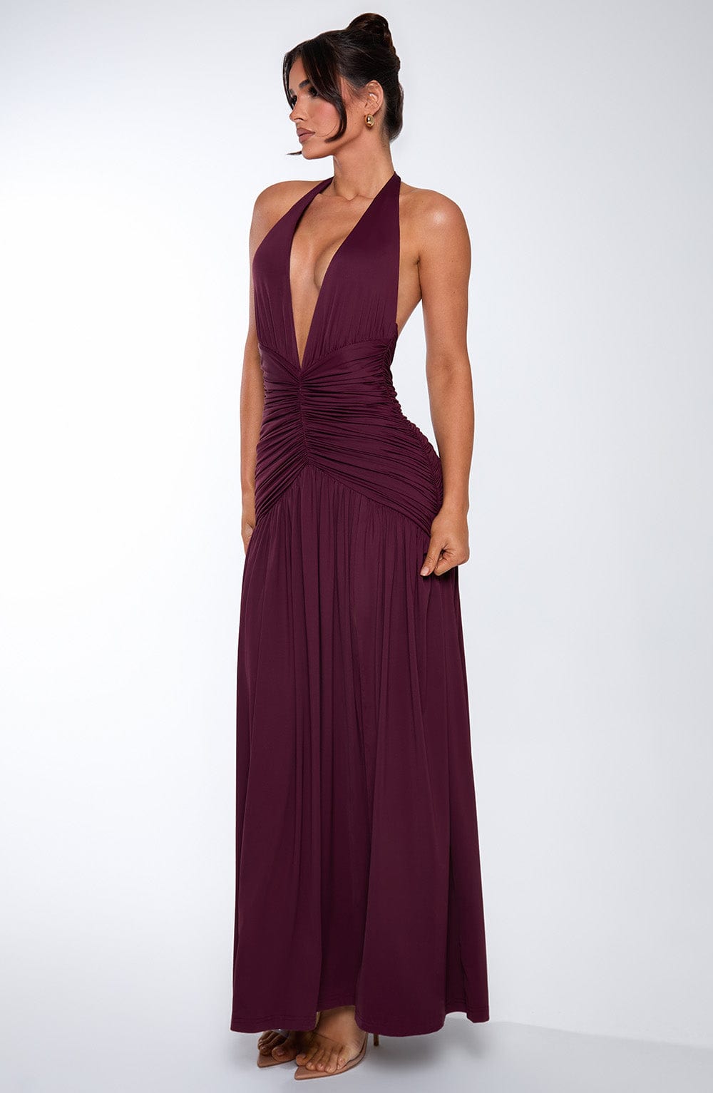 Melania Maxi Dress - Cherry Lacquer