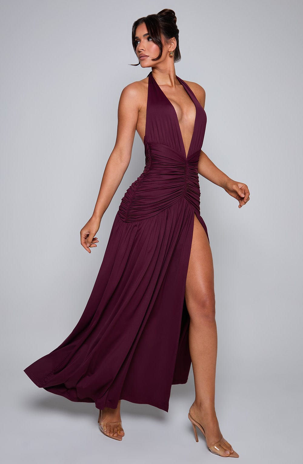 Melania Maxi Dress - Cherry Lacquer