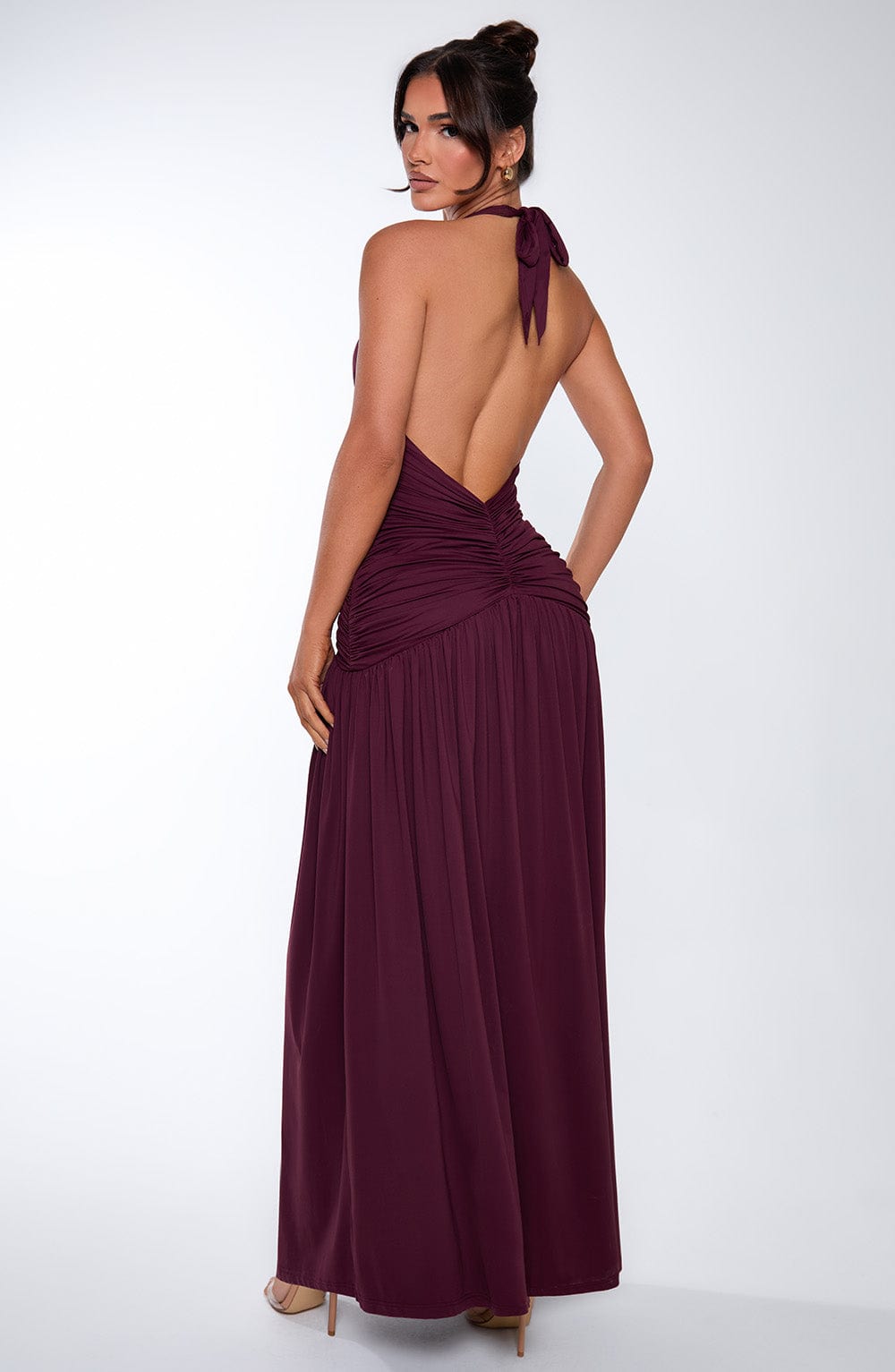 Melania Maxi Dress - Cherry Lacquer