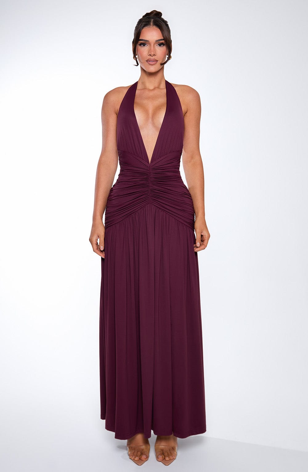 Melania Maxi Dress - Cherry Lacquer