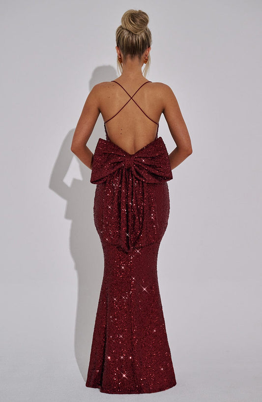 Robe longue Meridith - Vin