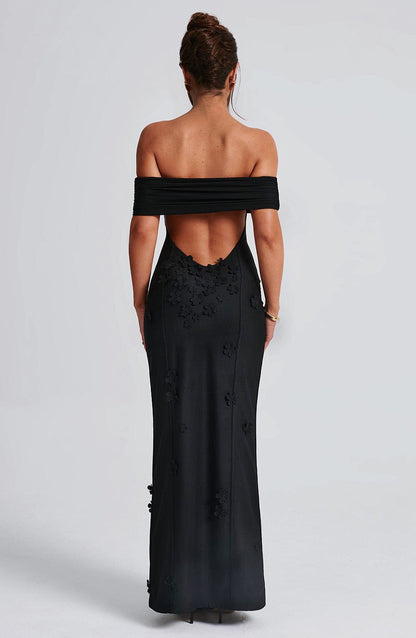 Robe longue Milani - Noir