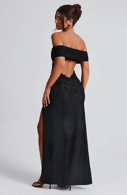 Robe longue Milani - Noir