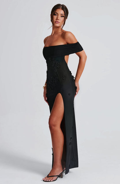 Robe longue Milani - Noir