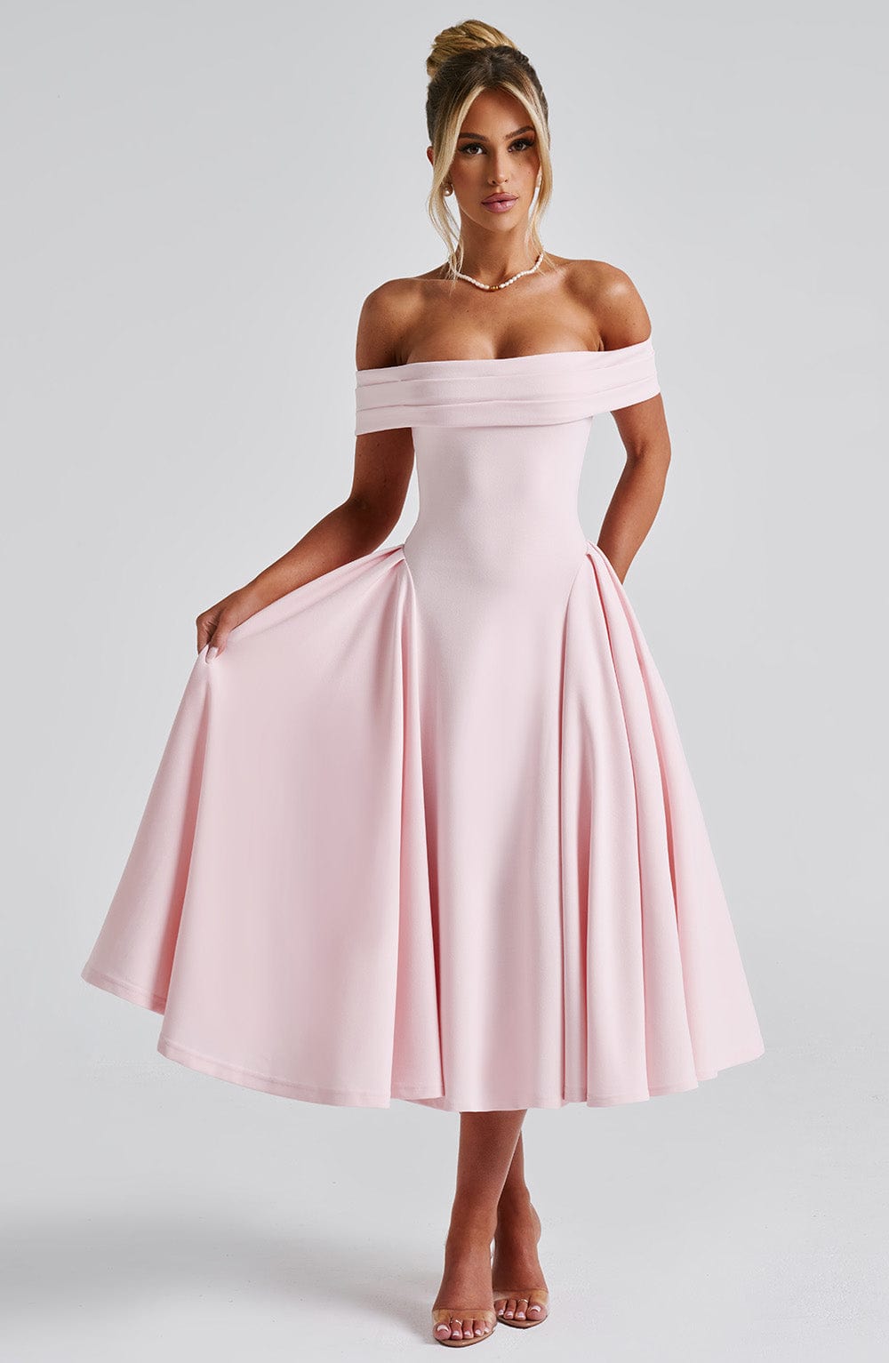 Miranda Midi Dress - Blush