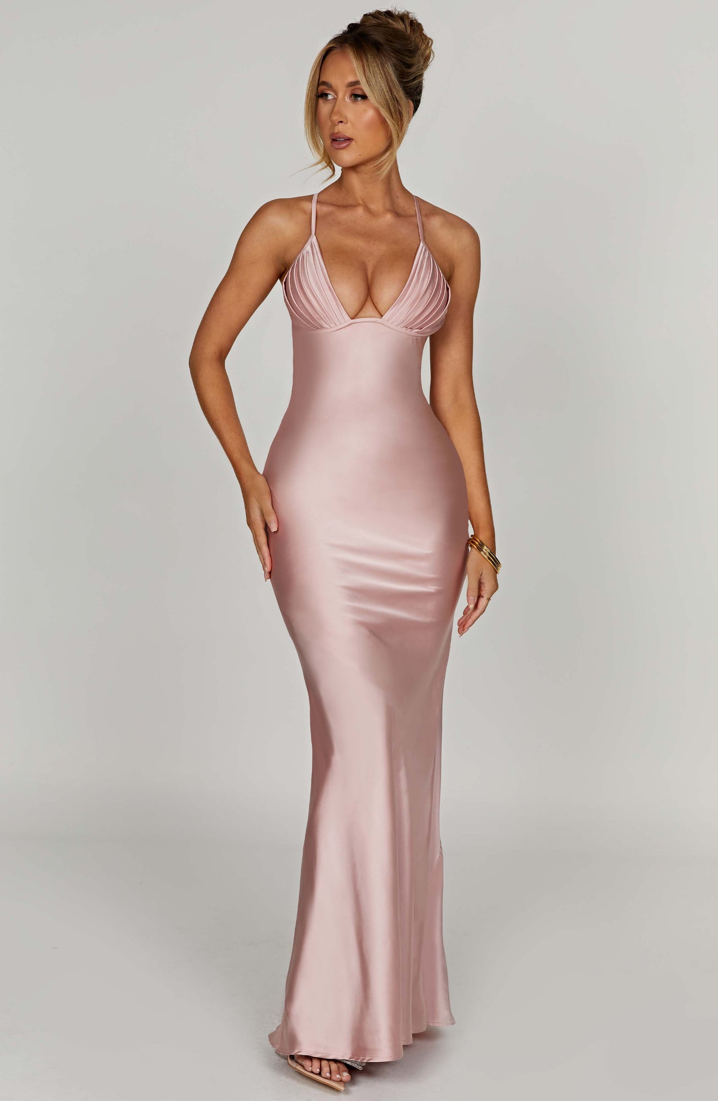 Robe longue Miriam - Blush