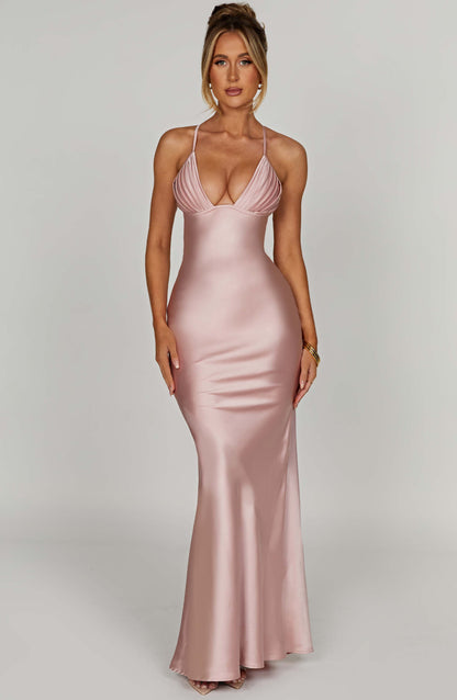 Robe longue Miriam - Blush