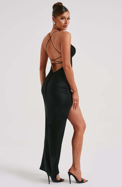 Robe longue Misha - Noir