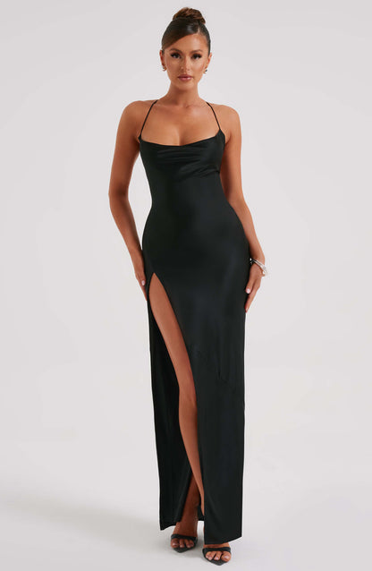 Robe longue Misha - Noir