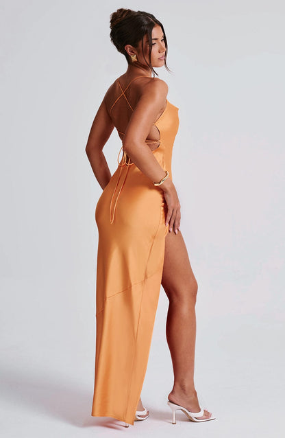 Robe longue Misha - Mandarine