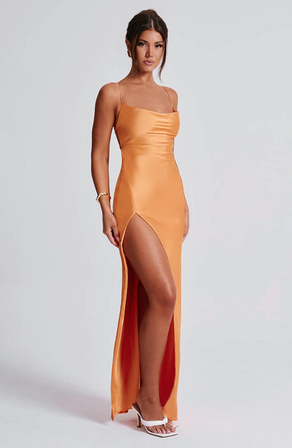 Robe longue Misha - Mandarine