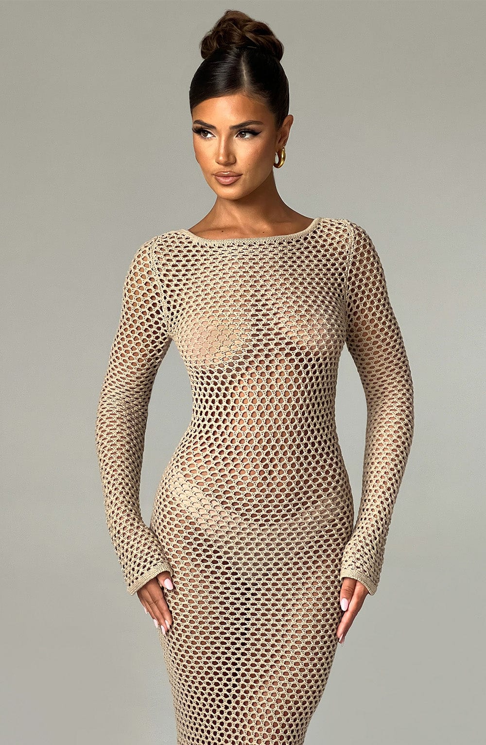 Robe longue Moana - Beige